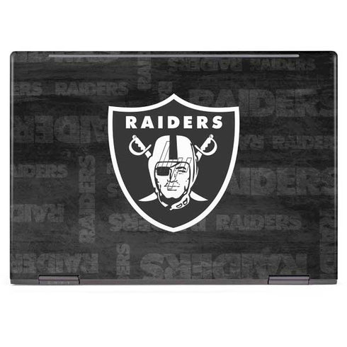 NFL Las Vegas Raiders Black & White HP Envy Skin