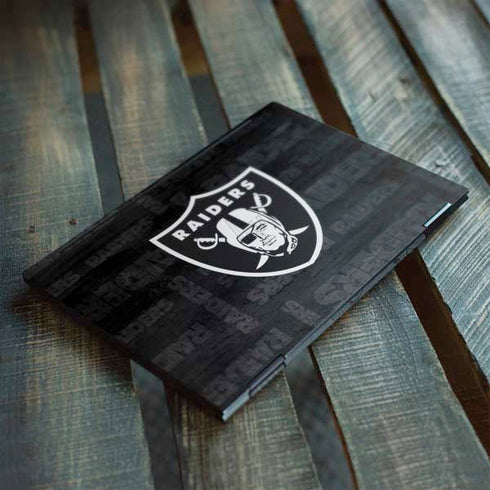 NFL Las Vegas Raiders Black & White HP Envy Skin
