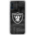 NFL Las Vegas Raiders Black & White Galaxy A10e Clear Case
