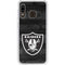 NFL Las Vegas Raiders Black & White Galaxy A20 Clear Case