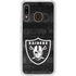 NFL Las Vegas Raiders Black & White Galaxy A20 Clear Case