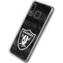 NFL Las Vegas Raiders Black & White Galaxy A20 Clear Case