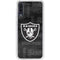 NFL Las Vegas Raiders Black & White Galaxy A50 Clear Case