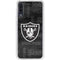 NFL Las Vegas Raiders Black & White Galaxy A50 Clear Case