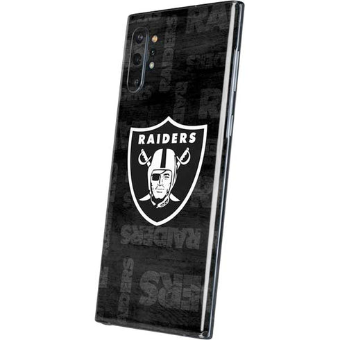 NFL Las Vegas Raiders Black & White Galaxy Note 10 Plus Skin