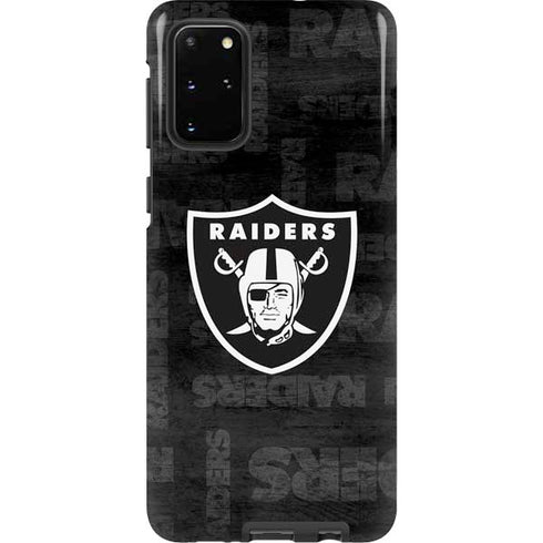 NFL Las Vegas Raiders Black & White Galaxy S20 Plus Pro Case