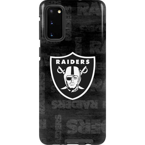 NFL Las Vegas Raiders Black & White Galaxy S20 Pro Case