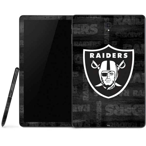 NFL Las Vegas Raiders Black & White Samsung Galaxy Tab Skin
