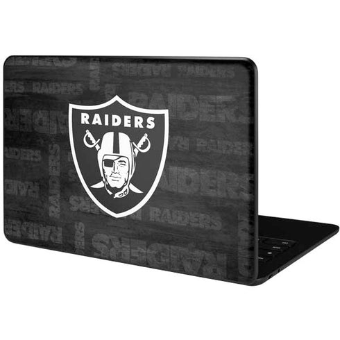 NFL Las Vegas Raiders Black & White Google Pixelbook Go Skin