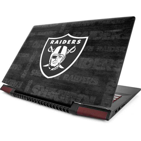 NFL Las Vegas Raiders Black & White Lenovo IdeaPad Skin