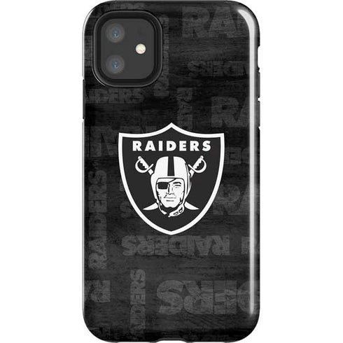 NFL Las Vegas Raiders Black & White iPhone 11 Impact Case