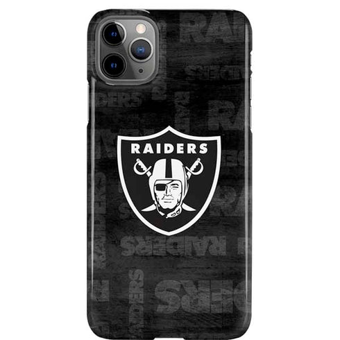 NFL Las Vegas Raiders Black & White iPhone 11 Pro Max Lite Case