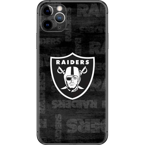 NFL Las Vegas Raiders Black & White iPhone 11 Pro Max Skin