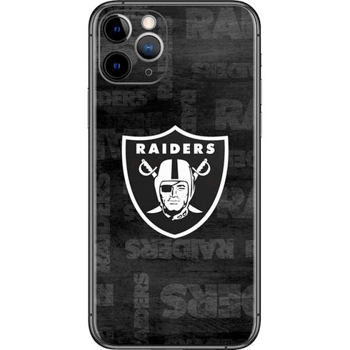 NFL Las Vegas Raiders Black & White iPhone 11 Pro Skin