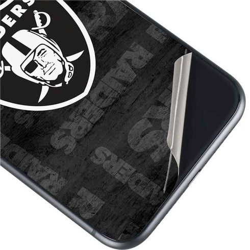 NFL Las Vegas Raiders Black & White iPhone 11 Skin