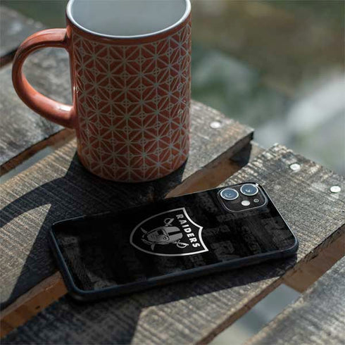 NFL Las Vegas Raiders Black & White iPhone 11 Skin