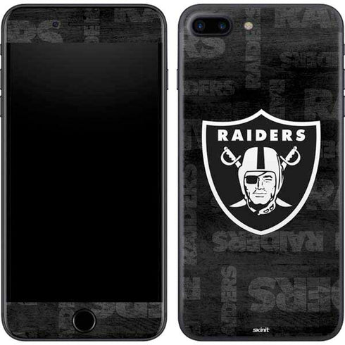 NFL Las Vegas Raiders Black & White iPhone 7 Plus Skin