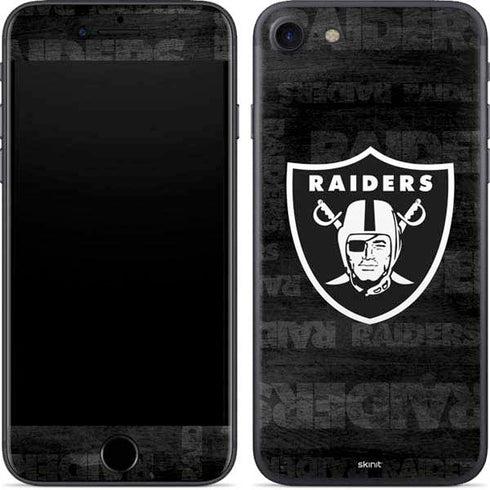 NFL Las Vegas Raiders Black & White iPhone 8 Skin