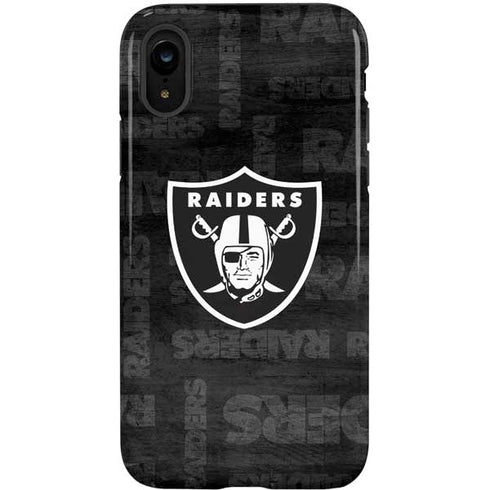 NFL Las Vegas Raiders Black & White iPhone XR Pro Case