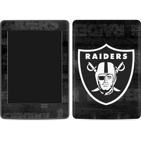 NFL Las Vegas Raiders Black & White Amazon Kindle Skin