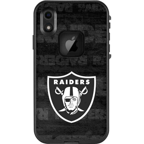 NFL Las Vegas Raiders Black & White LifeProof Fre iPhone Skin