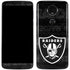 NFL Las Vegas Raiders Black & White Moto E5 Plus Skin