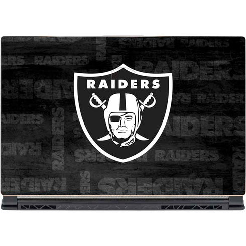 NFL Las Vegas Raiders Black & White MSI GS65 Stealth Laptop Skin