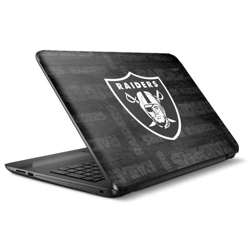 NFL Las Vegas Raiders Black & White HP Notebook Skin