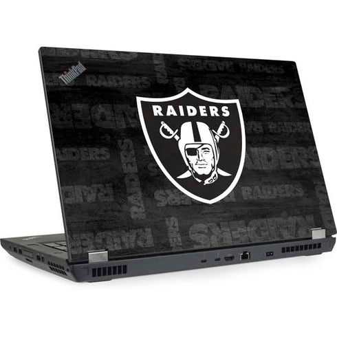 NFL Las Vegas Raiders Black & White Lenovo ThinkPad Skin