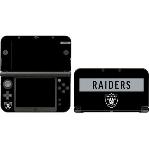 NFL Las Vegas Raiders Black Performance Series 3DS XL 2015 Skin