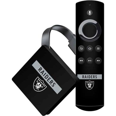 NFL Las Vegas Raiders Black Performance Series Amazon Fire TV Skin