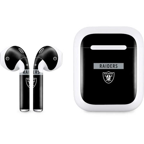 NFL Las Vegas Raiders Black Performance Series Apple AirPods Skin