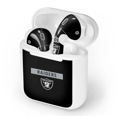 NFL Las Vegas Raiders Black Performance Series Apple AirPods Skin
