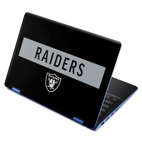 NFL Las Vegas Raiders Black Performance Series Aspire R11 11.6in Skin