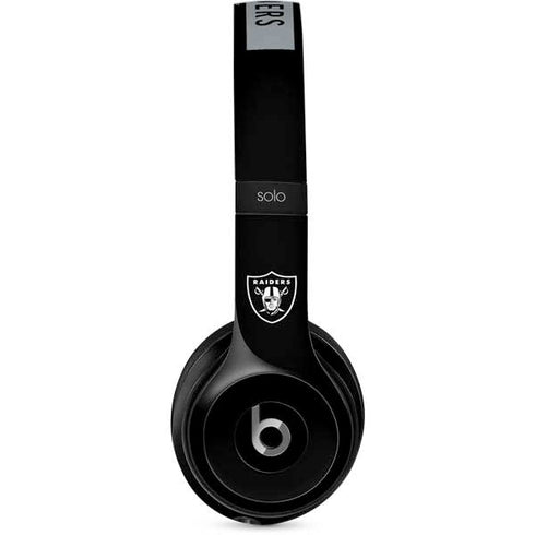 NFL Las Vegas Raiders Black Performance Series Beats Solo 2 Wired Skin
