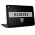 NFL Las Vegas Raiders Black Performance Series HP Chromebook Skin