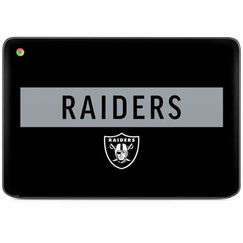 NFL Las Vegas Raiders Black Performance Series HP Chromebook Skin