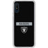 NFL Las Vegas Raiders Black Performance Series Galaxy A10e Clear Case