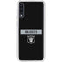 NFL Las Vegas Raiders Black Performance Series Galaxy A50 Clear Case