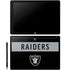 NFL Las Vegas Raiders Black Performance Series Galaxy Book 12in Skin