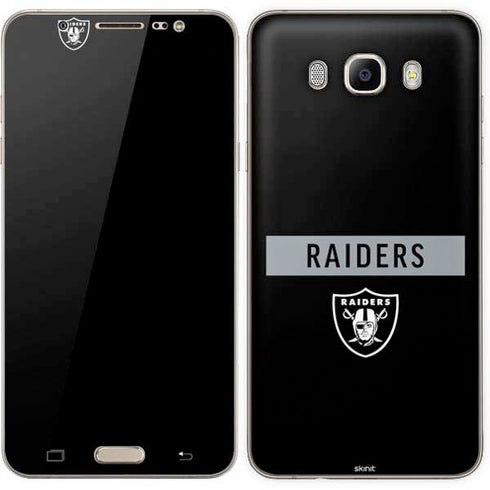 NFL Las Vegas Raiders Black Performance Series Galaxy J7 Skin