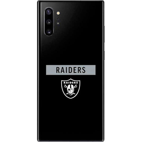 NFL Las Vegas Raiders Black Performance Series Galaxy Note 10 Plus Skin