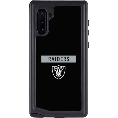 NFL Las Vegas Raiders Black Performance Series Galaxy Note 10 Waterproof Case