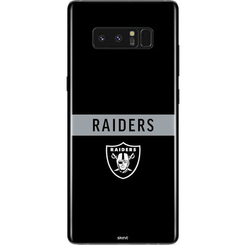 NFL Las Vegas Raiders Black Performance Series Galaxy Note 8 Skin
