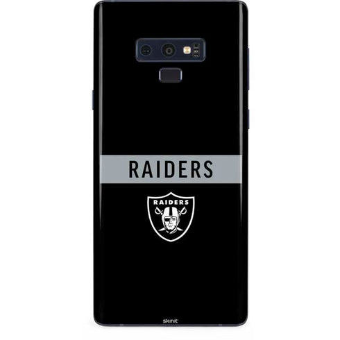 NFL Las Vegas Raiders Black Performance Series Galaxy Note 9 Skin