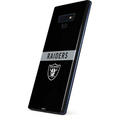 NFL Las Vegas Raiders Black Performance Series Galaxy Note 9 Skin