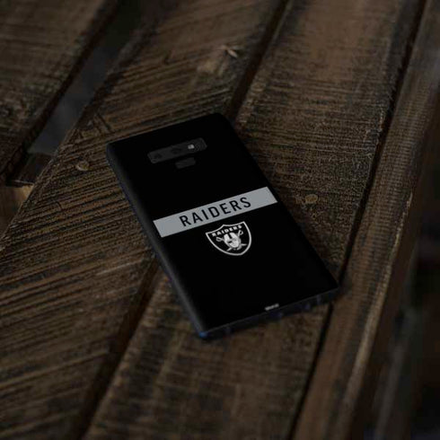 NFL Las Vegas Raiders Black Performance Series Galaxy Note 9 Skin