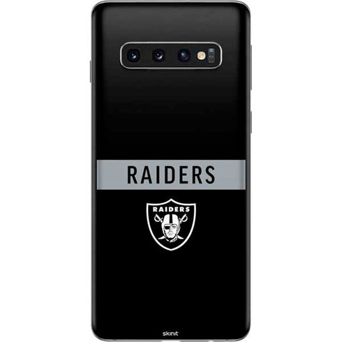 NFL Las Vegas Raiders Black Performance Series Galaxy S10 Skin
