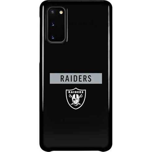 NFL Las Vegas Raiders Black Performance Series Galaxy S20 Lite Case