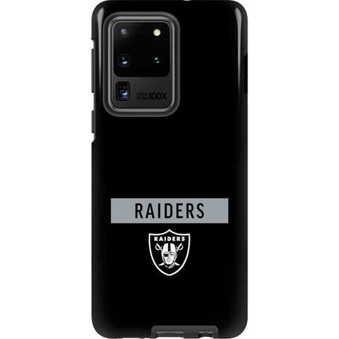 NFL Las Vegas Raiders Black Performance Series Galaxy S20 Ultra 5G Pro Case